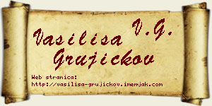 Vasilisa Grujičkov vizit kartica